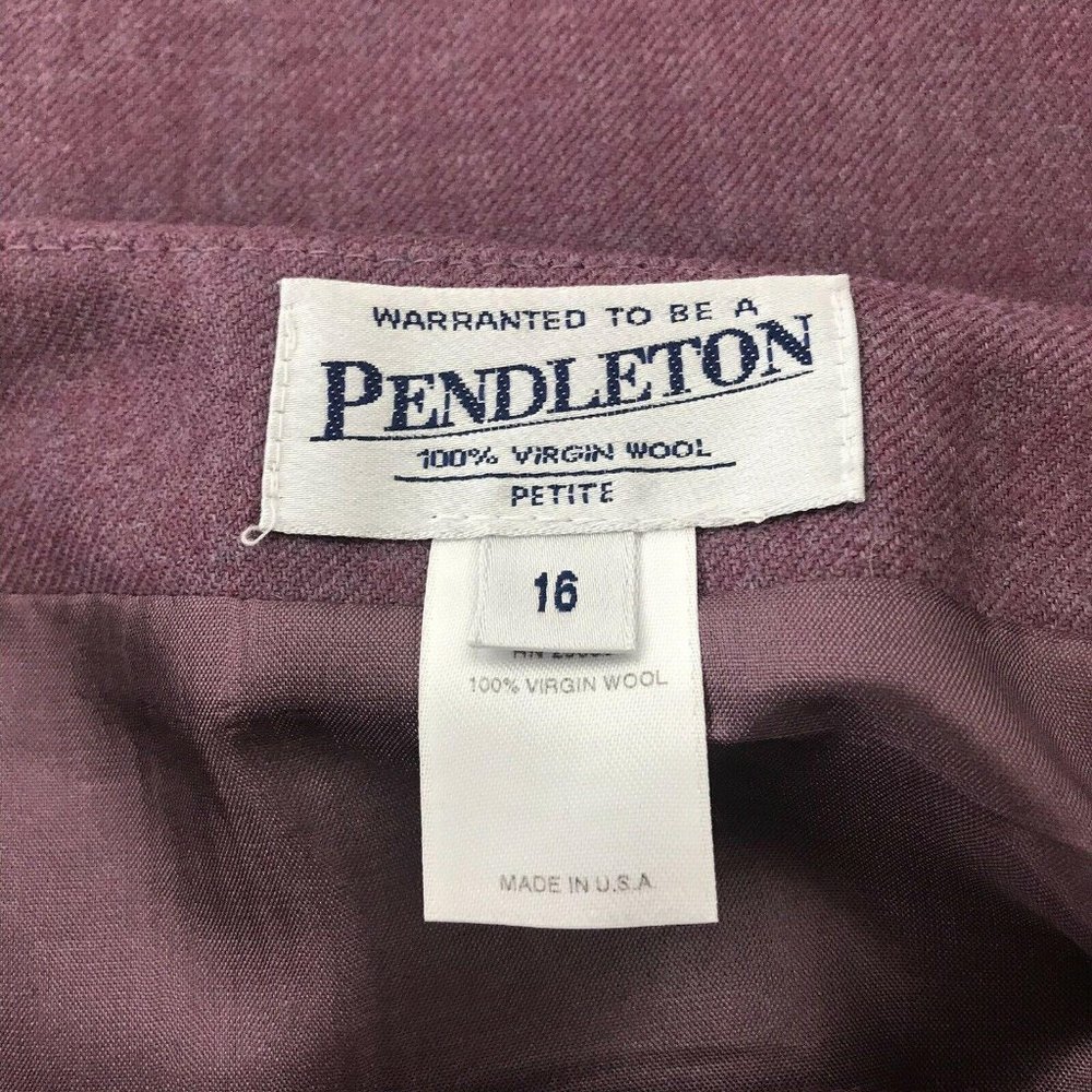 Pendleton 2-piece Purple Wool Skirt Suit  |  Women - Picture 6 of 7